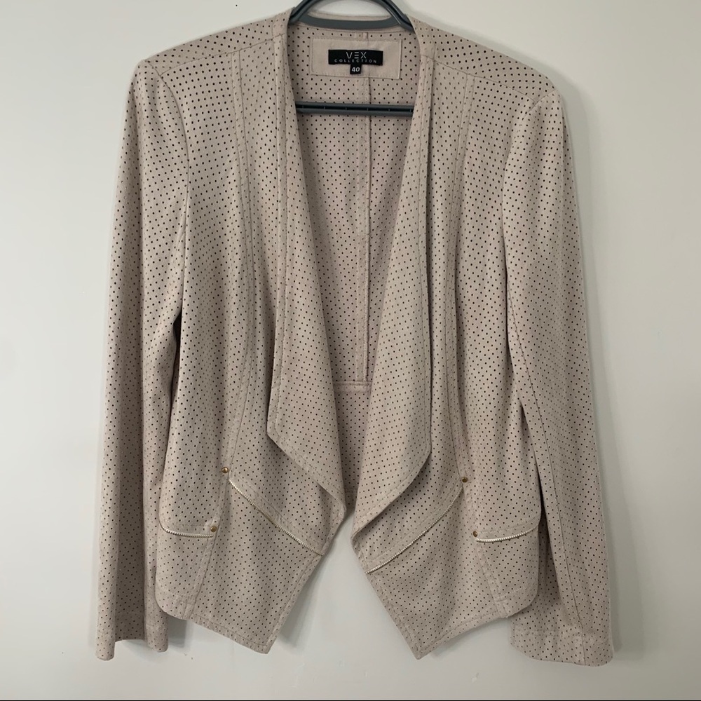 VEX COLLECTION CREAM WOMEN BLAZER JACKET SIZE 40